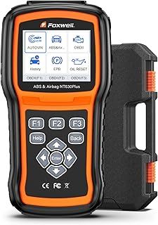 FOXWELL NT630 Plus OBD2 Scanner Diagnostic Tool, Car Code Reader ABS Bleeding Scan Tool SRS Scanner Bidirectional Control with Airbag Light Reset SAS Calibration Oil Light EPB Service Tool