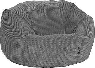 Gilda Giant Classic Corduroy Beanbag Delivered Filled (Grey)