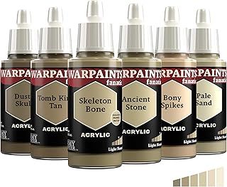 The Army Painter, Warpaints Fanatic Flexible Triad: Light Neutrals, 6 x 18 ml acrylic paints - Miniature quality hobby paint for Dungeons and Dragons (DnD) & Warhammer Miniatures