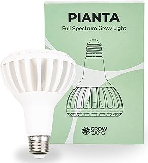 Pianta 18W Full Spectrum LED Grow Light for Indoor Plants – Plant Grow Bulb, Indoor Grow Light for Growing Succulents Herbs & Cactus, Germination of Seedlings, E27, B22, PPF μmol/s 33.1 (White, E27)