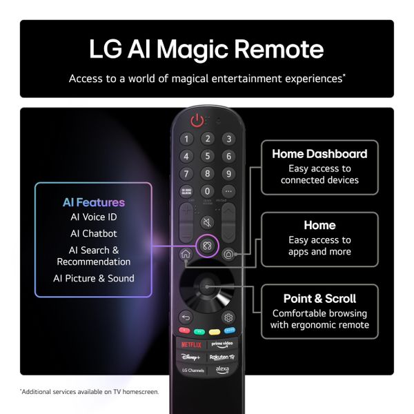 LG 43NANO90A6B 43 Inch Nano AI 4K Smart TV, webOS 25 Platform, Alpha 7 Processor Gen8, 60 Hz, 2025, 1 Count