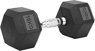 Zanbeel Hex Dumbbells - 2.5kg to 20kg Set | Cast Iron & Rubber Hex Dumbbells for Home Gym Fitness
