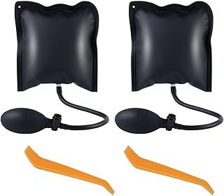 flintronic 2PCS Air Wedge Up Bag, Air Pump Wedge with 2 Wedges, Inflatable Lifting Cushion, Hold up to 297 lbs, Wedge Pump Tools Car Air Wedge Pump Kits for Furniture Installation and Car Repair