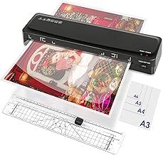 Laminator, A3 Laminator Machine, Thermal Laminating 70s Fast Warm-up, Portable Personal Laminating Machine for Home/Office/School (LAM00006-A3+20pics)