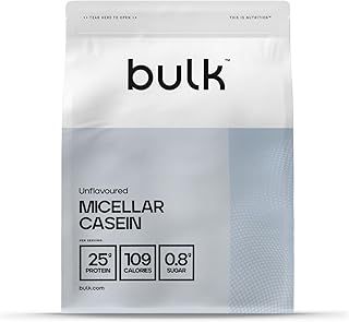 Bulk Micellar Casein Protein Powder, Protein Shake, Unflavoured, 2.5 kg, Packaging May Vary