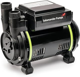 Salamander Pumps - CT55 Xtra Shower Pump - 1.5 Bar Pressure - Single End - Suitable for Positive Head, Gravity Fed Systems Only, Quiet and Compact - WRAS Approved