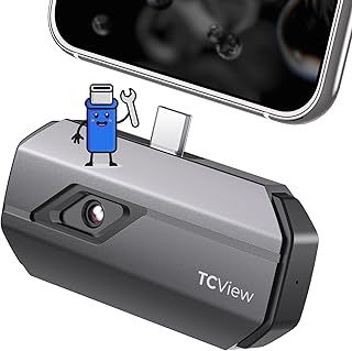 TOPDON TC001 Thermal Camera Android, 512x384 IR High Resolution, Thermal Imager with Video Recording, 25Hz, -20℃ to 550℃, for Electric, Pest Inspection, Leaking Inspection, House Maintenance