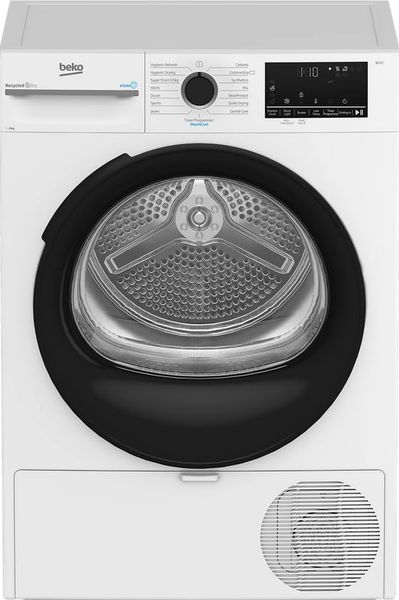 Beko BM3T3944W 9kg Tumble Dryer With Heat Pump Technology - White - A+++ Rated, H84.6 x W59.8 x D62.7 (cm)