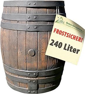 RAIN WATER BUTT water butt OAK barrel "AFFORDABLE PRICE FOR 2 !!!" WATER TANK rain water collector Kit 2 * 50 liter RAIN BARRELS with LID & TAP styled like a wood