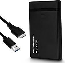 Storite External Hard drive 1TB portable hard drive gaming hard drive external hdd external data storage hard disk, Storage and backup drive for Mac, Laptop, PC, PS4, Gaming console - Black