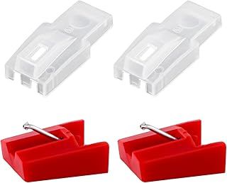 2pcs Record Player Needle, Diamond Stylus Replacement Needle Record Player Stylus Turntable Needle for CR24003A, CR2402C, CR2413A, CR245, CR246
