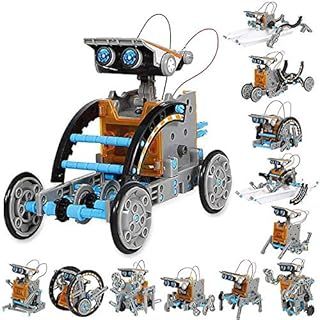 STEM 12-in-1 Education Solar Robot Toys-190 Pieces DIY Building Toy Construction Science Experiment Engineering Kit for kids toys gifts for boys girls Aged 8 9 10 11 12+