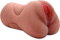HUANXA 3 in 1 Portable Soft Silica Gel Materia and TPE Material Strong Sucking Handheld Pocket Pussies Suitable for Men, Good Company for Night Games Suitable for Male Beginners