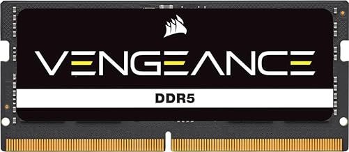 CORSAIR Vengeance SODIMM DDR5 RAM 32GB (1x32GB) 4800MHz CL40-40-40-77 1.1V Intel AMD Laptop Notebook Memory - Black (CMSX32GX5M1A4800C40)