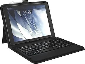 Smart Folio Keyboard Case For iPad Mini 5th Generation 2019 / iPad Mini 4th Generation 2015 (7.9") Wireless Bluetooth Tablet Stand Cover With Pencil Holder