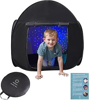 Sensory Tent | Calm Down Tent for Children to Play and Relax | Sensory Corner | Helps with Autism, SPD, Anxiety & Improve Focus | Black Out Den for Autistic Kids | Small