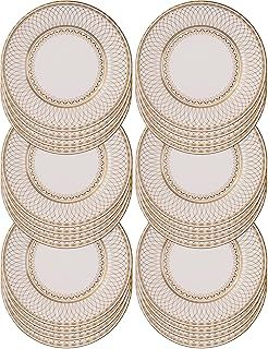 Talking Tables Premium Quality Large Gold Disposable Paper Plates-Strong and Sturdy Elegant Design Recyclable Tableware for Christmas, Birthday Party, Weddings, Anniversary-Made Pack of 24