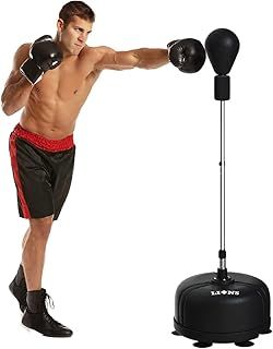 Punching Speed Ball - Adjustable Height Punch Bag Free Standing with Stand, Boxing Punching Bag Freestanding for MMA Reflex Fitness Training Practice for Kids Adults Men