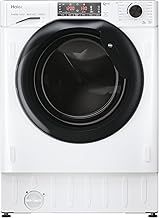 Haier HWQ90B416FWB-UK 9kg Integrated Washing Machine, A Rated, White & Black
