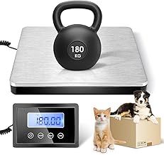Heavy Duty Scale, Couleeur 180KG/400lb & LCD Display Electronic Weighing Scale, 2 Power Supply Methods Digital Parcel Scale with Shut-off Function, Parcel Weighing Scales for Warehouse, Factory Use