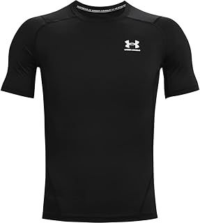 Under Armour Herren UA HG Armour Comp SS, kurzärmliges Funktionsshirt, schnelltrocknendes T-Shirt mit Kompressionspassform