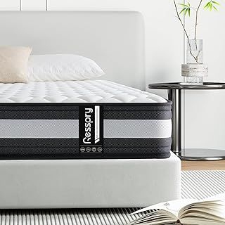 Resspry King Size Mattress,22 CM Hybrid Mattress With Breathable Memory Foam,Individually Pocket Spring,Pressure Relief,Mattress in a Box