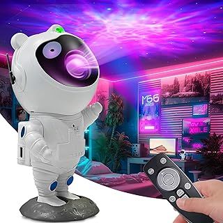 Astronaut Galaxy Projector Starry Night Light, Tiktok Astronaut Nebula Night Lights with Remote Control and 360° Adjustable, Bedroom Decor Aesthetics, Gifts for Kids and Adults