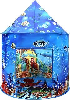 Ocean World Play Tent - Under the Sea Adventure Pop-Up Tent for Kids, Indoor Playhouse for Boys & Girls