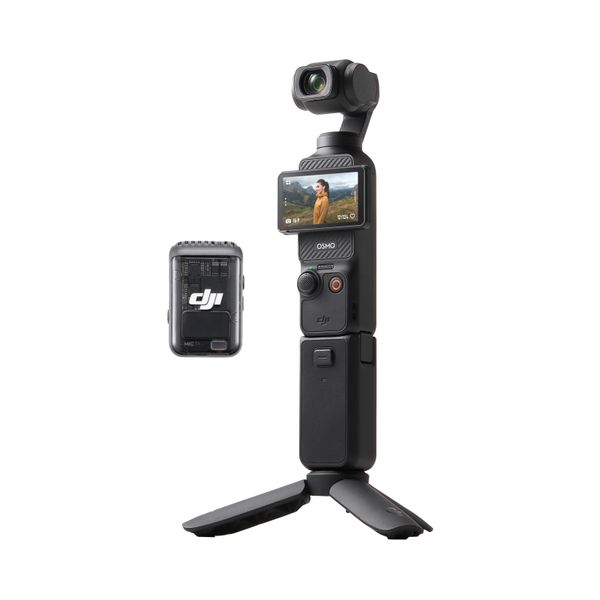 DJI Osmo Pocket 3 Creator Combo, Vlogging Camera with 1'' CMOS & 4K/120fps Video, 3-Axis Stabilization, Face/Object Tracking (Renewed)