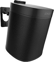 One Wall Mount Bracket, Black, Single, Tilt & Swivel, Compatible with Sonos ONE, Gen 2, ONESL & Play:1
