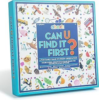 Can U Find It First – Fun Family Board Game Of Speedy Observation – Educational Game For Kids - Board Games Kids - Bingo Game