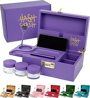 HASHSTASH - The OG Storage Box (Purple and Gold)