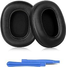 ELZO Replacement Earpads Cushions for Skullcandy Crusher Evo/Wireless/ANC, Professional Ear Pads for Hesh 3/EVO/ANC, Softer Protein Leather, Noise Isolation, Memory Foam, Added Thickness (Black)