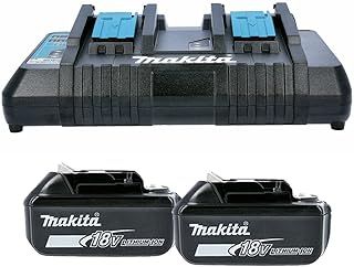 Makita BL1850 18v 2 x LXT 5.0ah Lithium-Ion Batteries + DC18RD Dual Port Charger