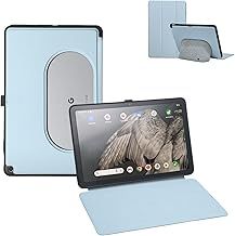 Google Pixel Tablet Case 11 inch (2023), Silicone Cover Case, Adjustable Viewing Angle, Easy Carry-on, Protective Cover Compatible with Charging Speaker Dock (blue)