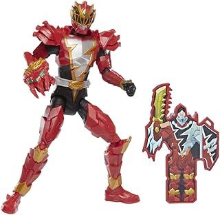 Power Rangers Dino Fury Dino Knight Red Ranger 15 Action Figure Toy With Dino Fury Key, Dino-Themed Accessory