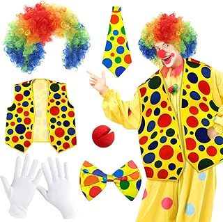 Fancy Dress Party Accessories Set, Police Captain Clown Cat Costume Set Cosplay