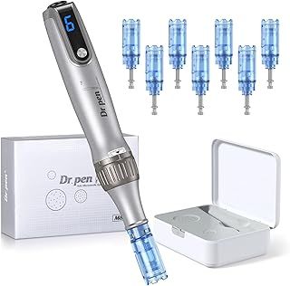 Dr.pen M8S Microneedling Pen - Dr.pen Microneedling with 7Pcs Microneedling Cartridges(12/18/24/36/42/Nano-S/Nano-R), Professional Microneedling for Face/Body/Beard/Hair Growth