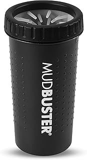 Dexas MudBuster Portable Dog Paw Washer/Paw Cleaner, Large, Matte Black- Special Edition