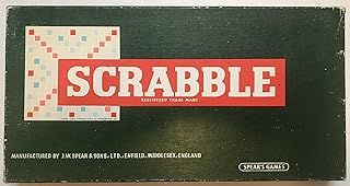 Spear's Games Scrabble - Vintage Board Game, 2-4 Players, Ages 8+