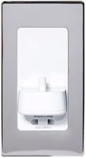 In-Wall Electrical Toothbrush Charger with Shaver Socket - PV12PS POLISHED STEEL