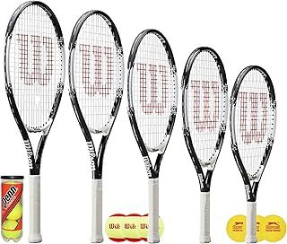 Wilson Federer Junior 25" Tennis Racket + 3 Penn Tennis Balls