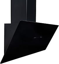SIA TAG90BL 90cm Black Angled Touch Control Cooker Hood Kitchen Extractor Fan