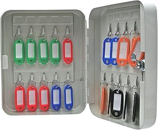 Cathedral Products 20 Key Capacity Lockable & Wall Mountable Key Cabinet, White
