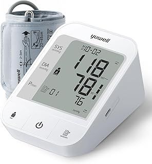 yuwell Blood Pressure Monitor, Extra Large Upper Arm Cuff, Digital Blood Pressure Machines for Home Use, Arm Bp Monitor with Large Display, USB Cable and Batteries are Include
