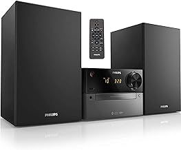 Philips Audio M4505/12 Micro Music System with Bluetooth (DAB+/FM Radio, USB, CD, MP3-CD, 60 W, Audio-In, USB Port for Charging, Bass-Reflex Loudspeakers, Digital Sound Control)