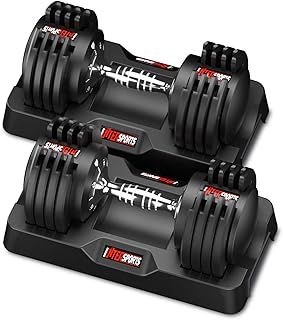 12kg/18KG Adjustable Dumbbell Set - Saves Space, Non-Slip Handles, 5 Weight Levels, Ideal for Home, Office, Gym