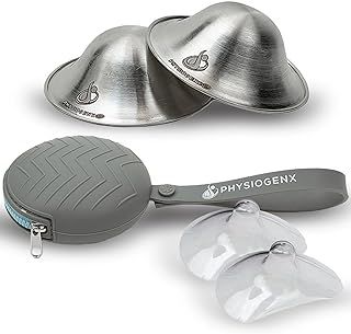 Silver Nipple Shield XL Breastfeeding Care Kit & Nipple Covers for Nursing Newborn Set – OB/GYN Designed Breast Feeding Care Kit with Breast Shields for Nursing & Carry Case