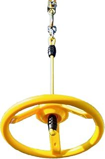 Rebo® Ninja Spinner Wheel Swing Set Attachment - 360 Degree Unique Spinning Wheel | Outdoor Toys | Easy to Attach and Assemble, Inspires Imaginative Play