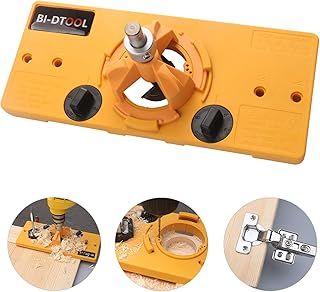 Precision 35mm Door Hinge Jig – Adjustable Woodworking Tool for Accurate Hinge Installation – Drill Guide Template with Easy Alignment for Doors and Frames – Professional Grade